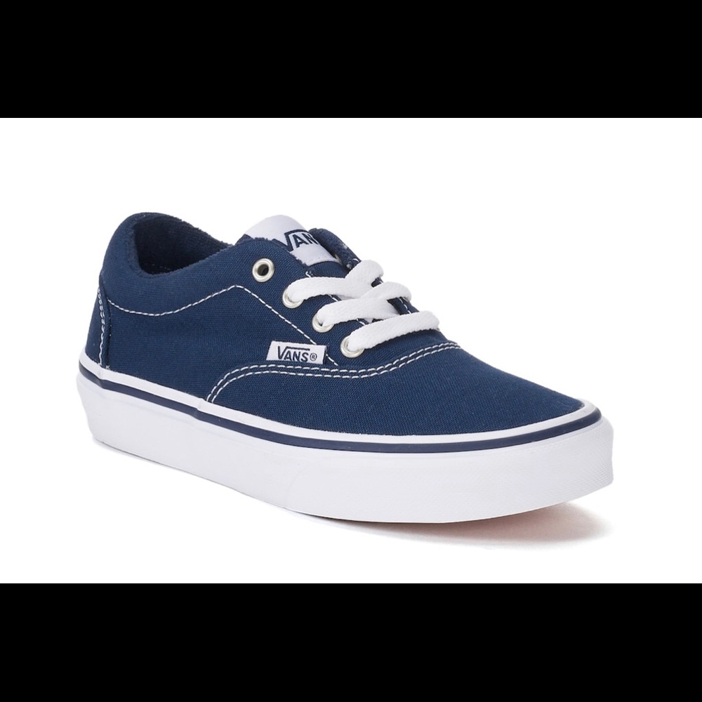 Vans big kids navy blue new Doheny Skate Shoes